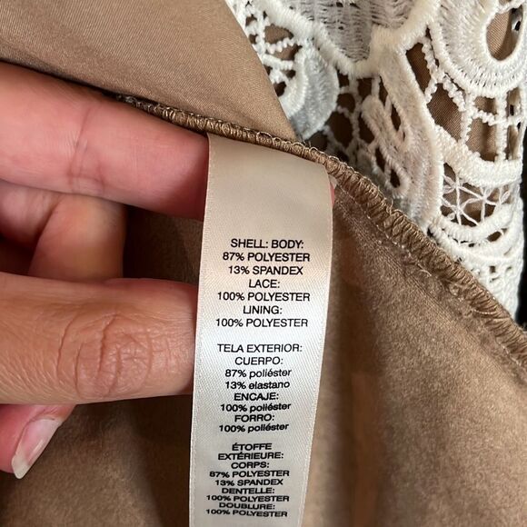 Chico’s Faux-Suede Lace Duster Cardigan Jacket Large - Picture 5 of 7